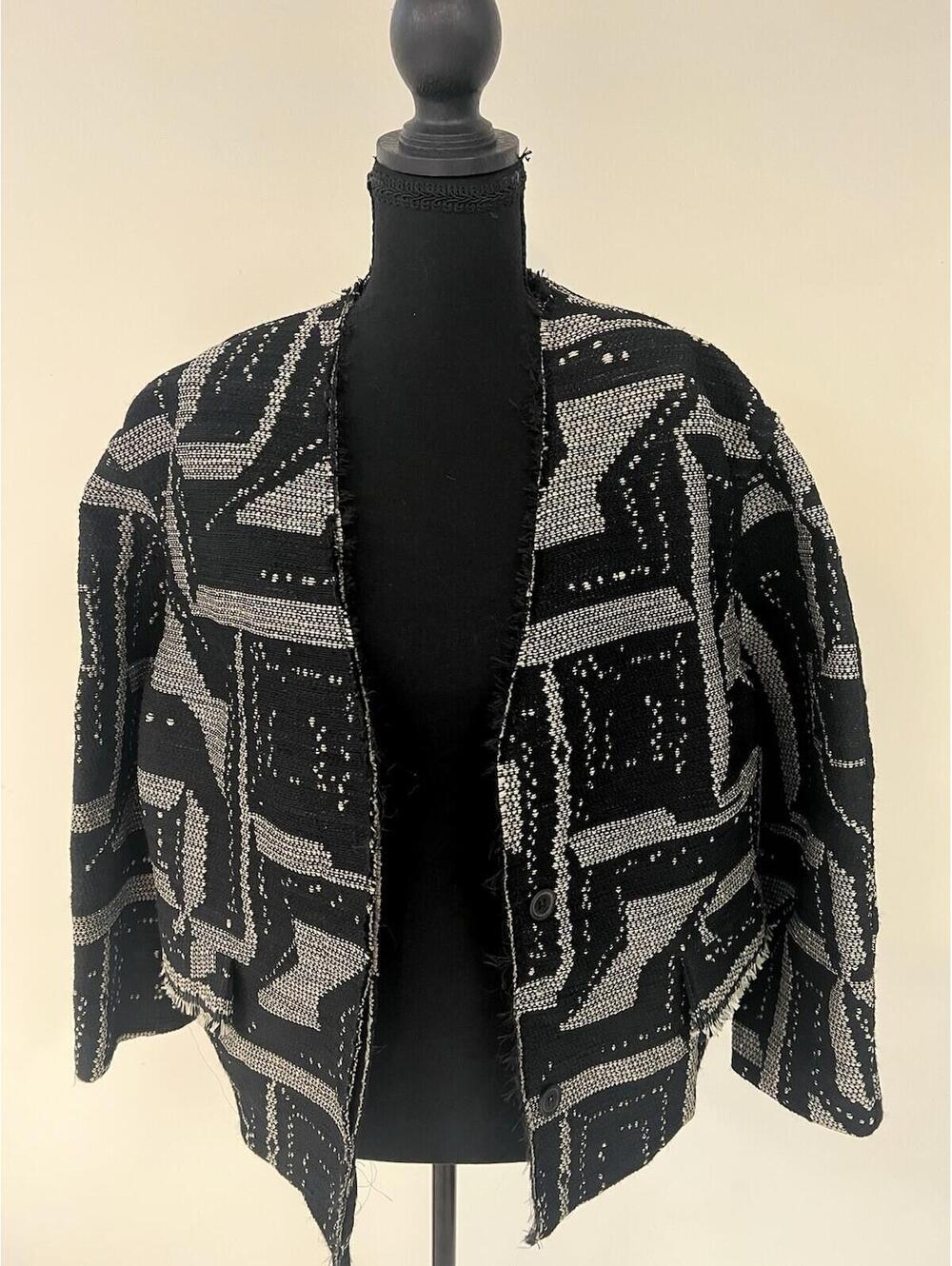 NWT Isabel Marant Flora Geo Print Jacket SS14 Fringe Woven FR38 US6 MSRP $825